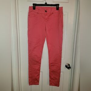 Coral Pink MAURICES Skinny Jeans Size M-L